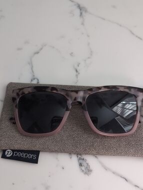Peepers Tortoiseshell Pink-Mauve Frame Sunglasses, +1.50